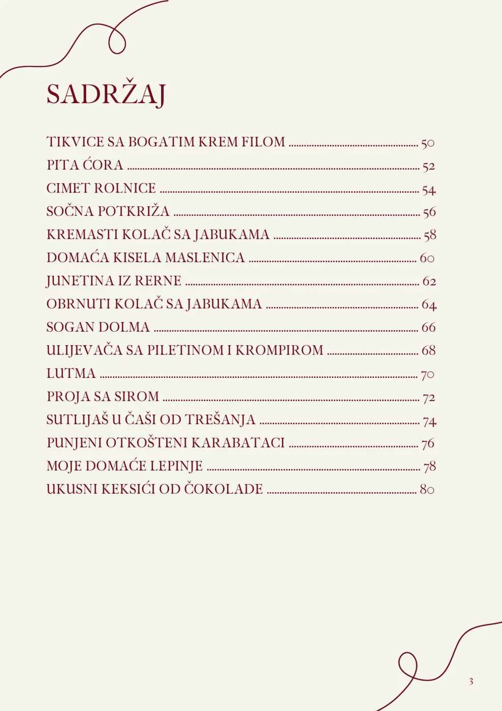 Sadržaj – drugi dio
