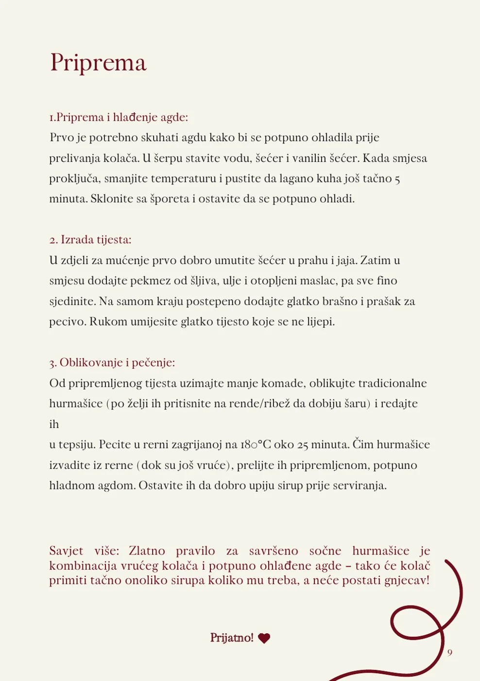 Hurmašice – priprema